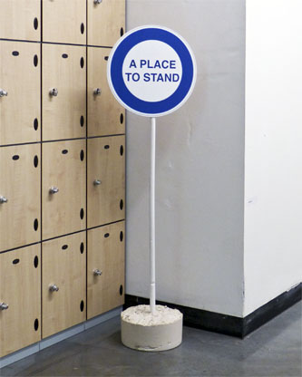 Philip Bradshaw, Installation view, corridor, A Place To Stand, Nothing To Be Done